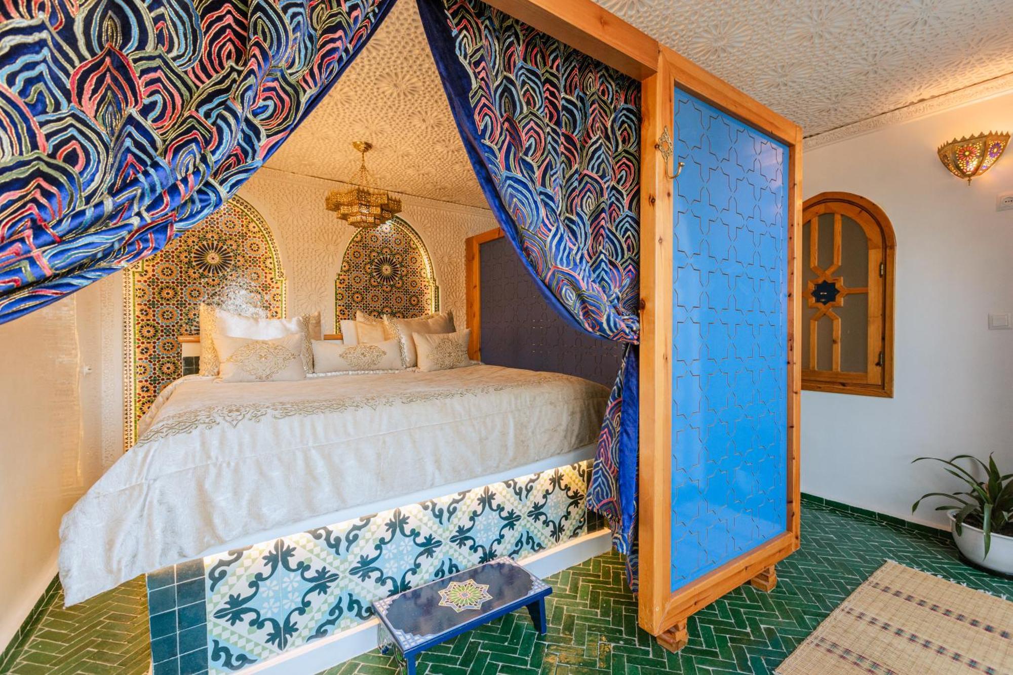 Riad Villa With Mediterranean Sea Views Of Spain And Gibraltar Tangier Bagian luar foto