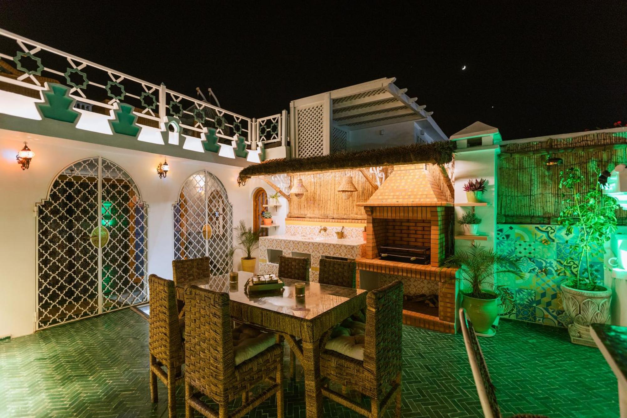 Riad Villa With Mediterranean Sea Views Of Spain And Gibraltar Tangier Bagian luar foto