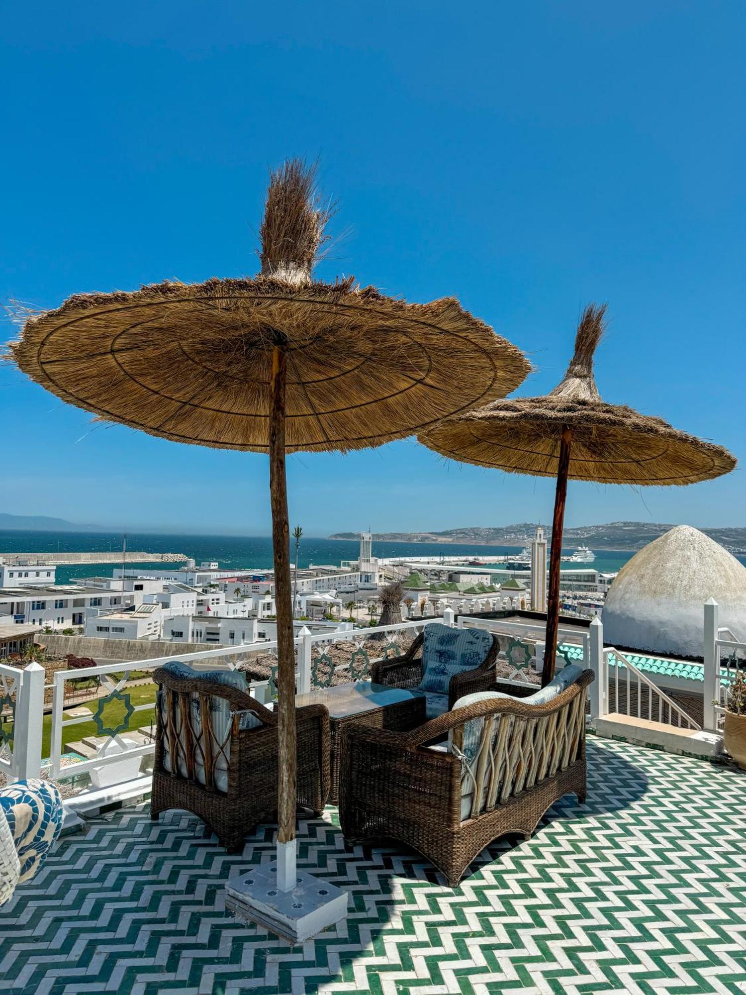 Riad Villa With Mediterranean Sea Views Of Spain And Gibraltar Tangier Bagian luar foto
